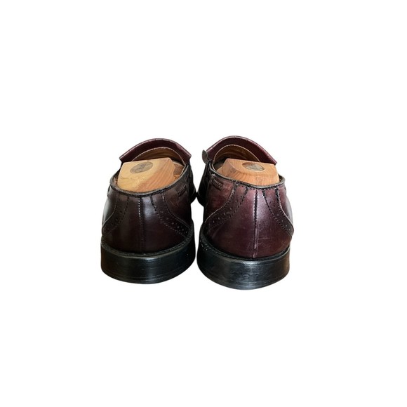 Allen Edmonds Bradenton Loafers Shoes Burgundy Leather Kiltie US Size 10E Wide - Picture 4 of 7